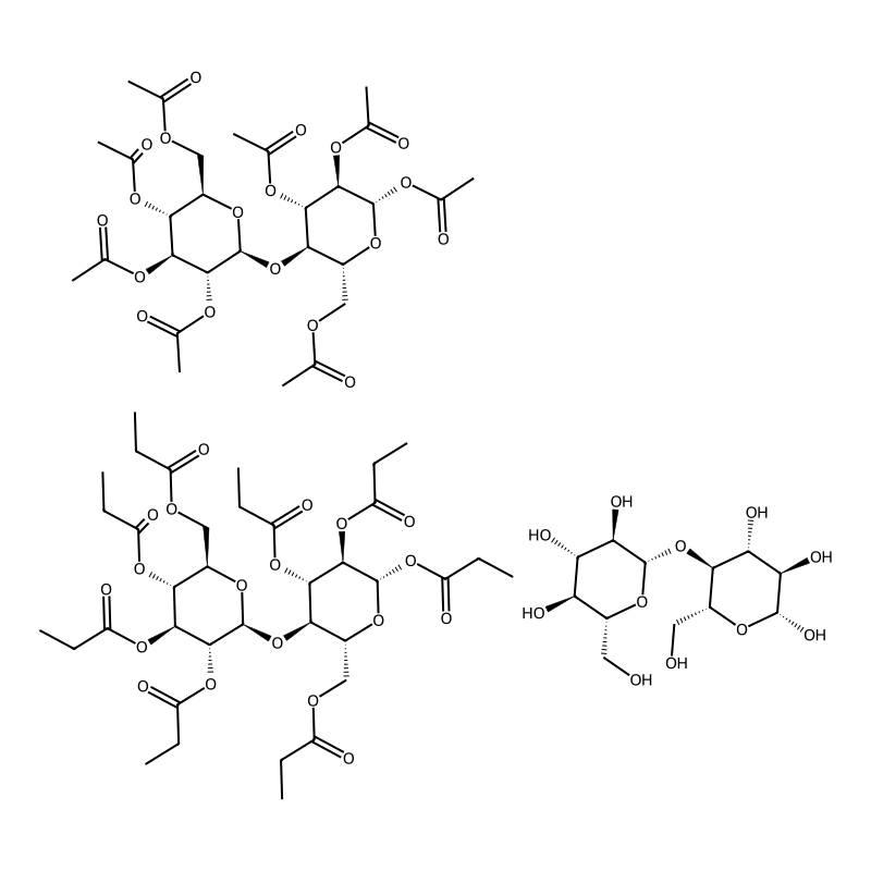 (2R,3S,4S,5R,6S)-2-(hydroxymethyl)-6-[(2R,3S,4R,5R,6R)-4,5,6-trihydroxy-2-(hydroxymethyl)oxan-3-yl]oxyoxane-3,4,5-triol;[(2R,3R,4S,5R,6S)-4,5,6-triacetyloxy-3-[(2S,3R,4S,5R,6R)-3,4,5-triacetyloxy-6-(acetyloxymethyl)oxan-2-yl]oxyoxan-2-yl]methyl acetate;[(2R,3R,4S,5R,6S)-4,5,6-tri(propanoyloxy)-3-[(2S,3R,4S,5R,6R)-3,4,5-tri(propanoyloxy)-6-(propanoyloxymethyl)oxan-2-yl]oxyoxan-2-yl]methyl propanoate