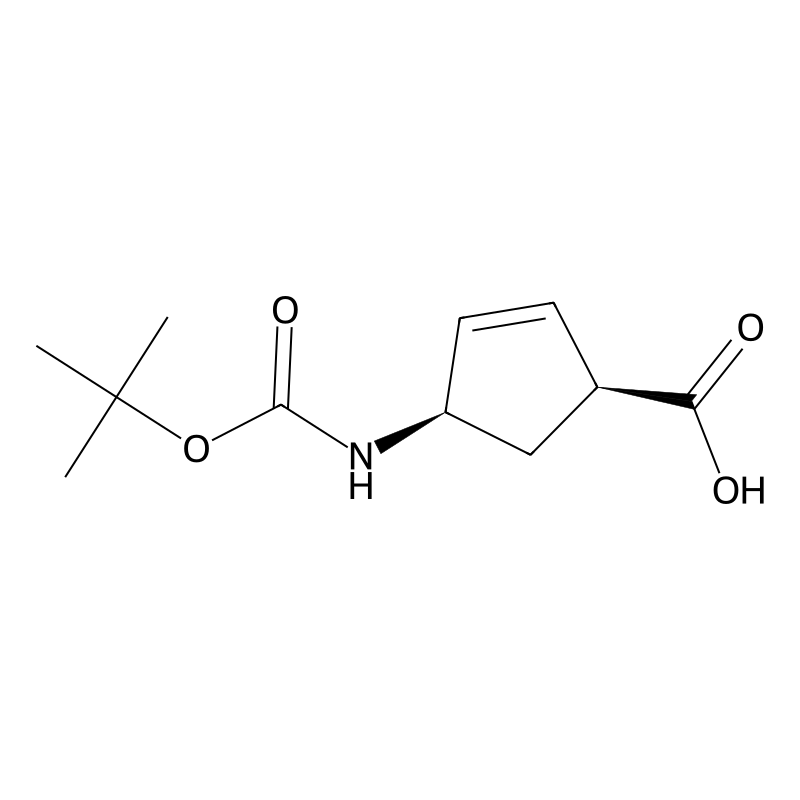 (1S,4R)-4-((tert-Butoxycarbonyl)amino)cyclopent-2-enecarboxylic acid