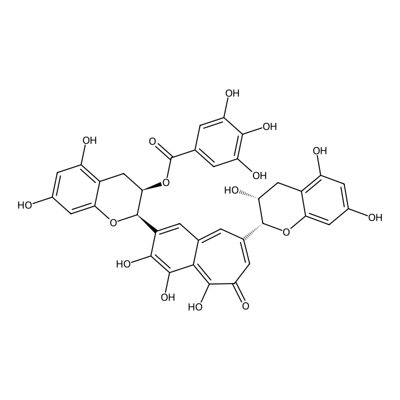 [(2R,3R)-5,7-dihydroxy-2-[3,4,5-trihydroxy-6-oxo-8-[(2R,3R)-3,5,7-trihydroxy-3,4-dihydro-2H-chromen-2-yl]benzo[7]annulen-2-yl]-3,4-dihydro-2H-chromen-3-yl] 3,4,5-trihydroxybenzoate