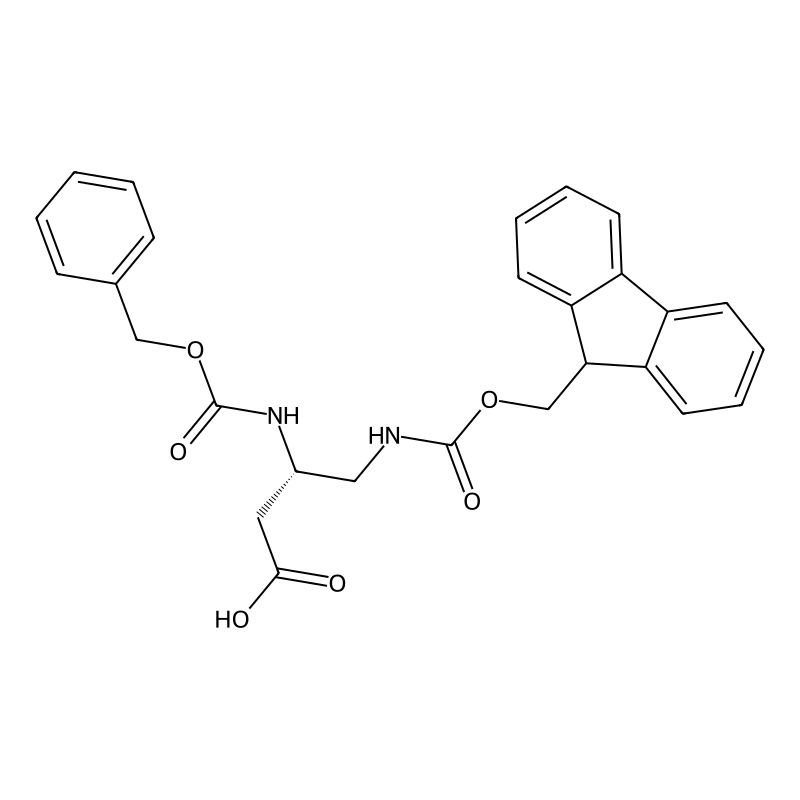 (3S)-3-{[(Benzyloxy)carbonyl]amino}-4-({[(9H-fluoren-9-yl)methoxy]carbonyl}amino)butanoic acid