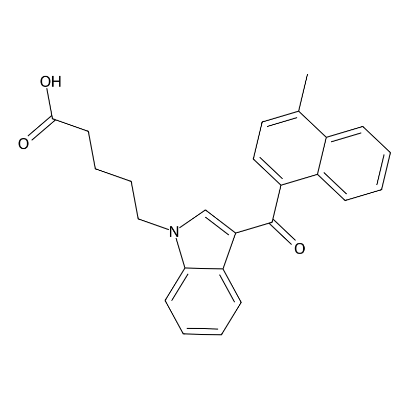 5-[3-(4-methylnaphthalene-1-carbonyl)indol-1-yl]pentanoic acid