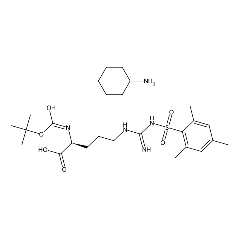 (2S)-5-[[amino-[(2,4,6-trimethylphenyl)sulfonylamino]methylidene]amino]-2-[(2-methylpropan-2-yl)oxycarbonylamino]pentanoic acid;cyclohexanamine