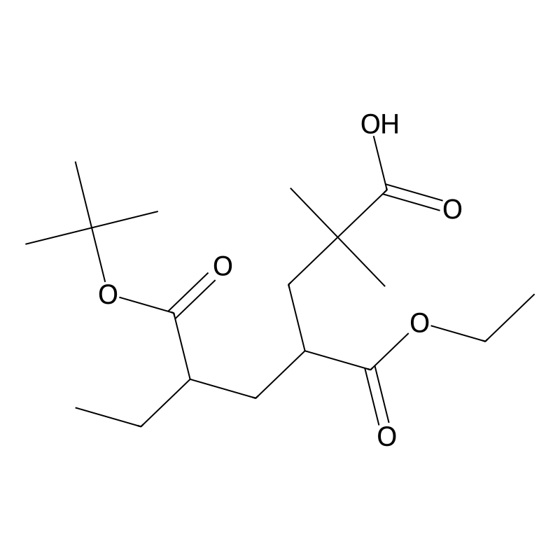 4-Ethoxycarbonyl-2,2-dimethyl-6-[(2-methylpropan-2-yl)oxycarbonyl]octanoic acid