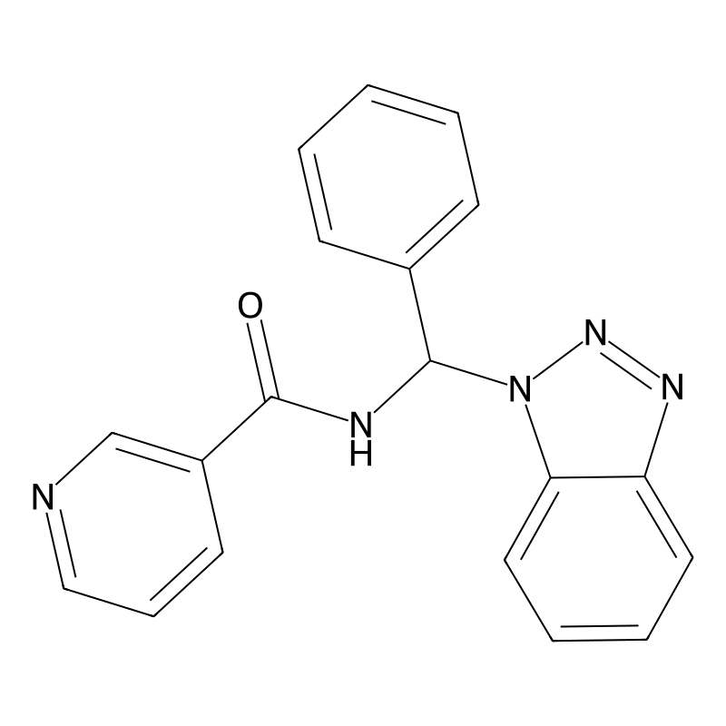 N-(1H-Benzotriazol-1-ylphenylmethyl)-3-pyridinecarboxamide