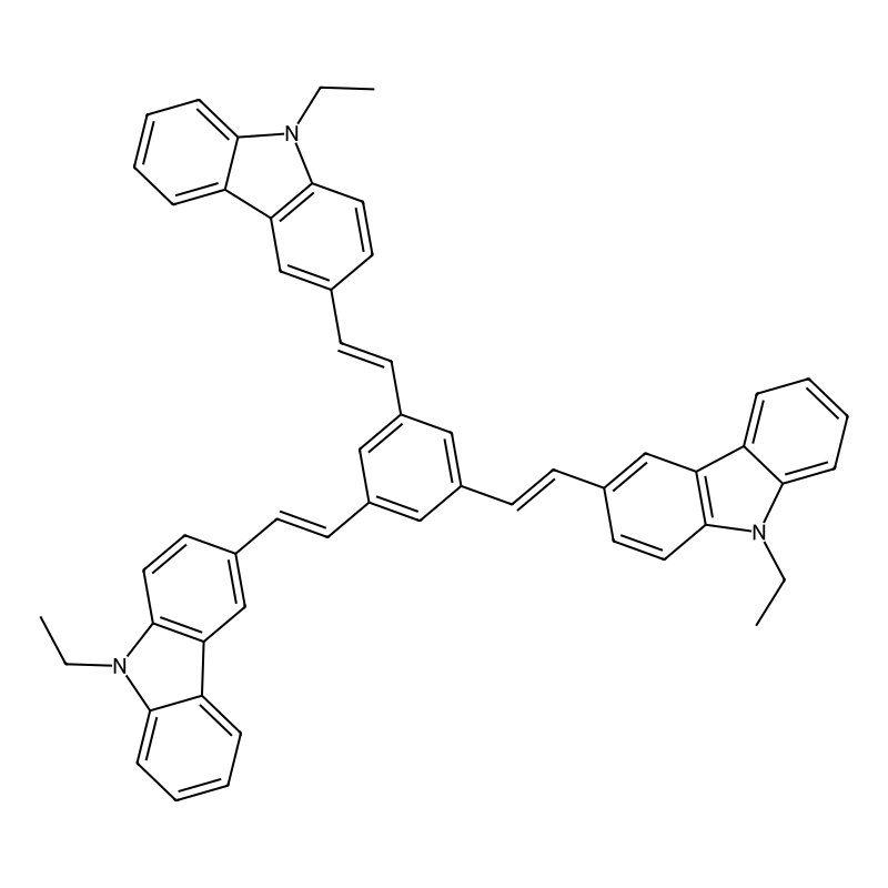 3-[(E)-2-[3,5-bis[(E)-2-(9-ethylcarbazol-3-yl)ethenyl]phenyl]ethenyl]-9-ethylcarbazole