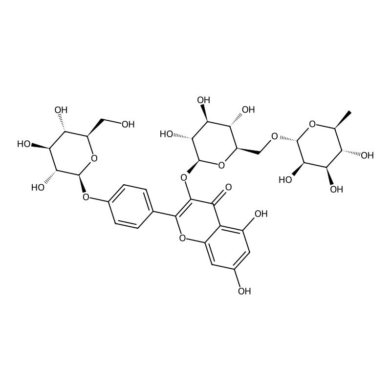 5,7-dihydroxy-2-[4-[(2S,3R,4S,5S,6R)-3,4,5-trihydroxy-6-(hydroxymethyl)oxan-2-yl]oxyphenyl]-3-[(2S,3R,4S,5S,6R)-3,4,5-trihydroxy-6-[[(2R,3R,4R,5R,6S)-3,4,5-trihydroxy-6-methyloxan-2-yl]oxymethyl]oxan-2-yl]oxychromen-4-one