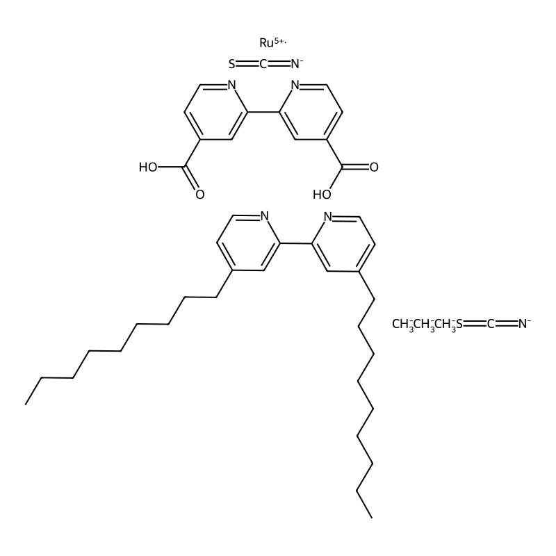 cis-bis(isothiocycanato)-(2,2'-bipyridyl-4,4'-dicarboxylic acid)-(2,2'-bipyridyl-4,4'-dinonyl) rutheniuM(II)