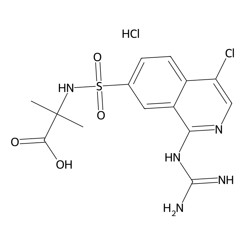 2-[[4-chloro-1-(diaminomethylideneamino)isoquinolin-7-yl]sulfonylamino]-2-methylpropanoic acid;hydrochloride