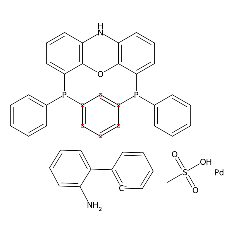 (6-diphenylphosphanyl-10H-phenoxazin-4-yl)-diphenylphosphane;methanesulfonic acid;palladium;2-phenylaniline