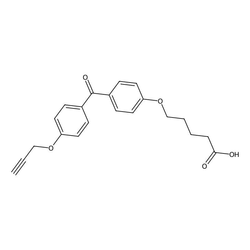 5-(4-(4-(Prop-2-yn-1-yloxy)benzoyl)phenoxy)pentanoic acid