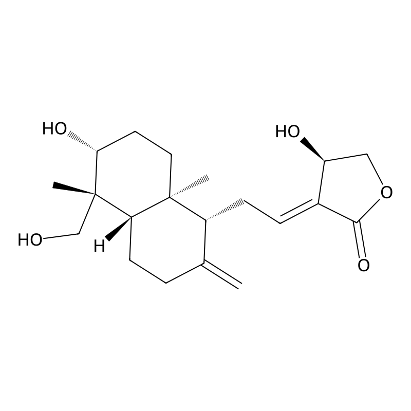 (3E,4R)-3-[2-[(1R,4aS,5R,6R,8aS)-6-hydroxy-5-(hydroxymethyl)-5,8a-dimethyl-2-methylidene-3,4,4a,6,7,8-hexahydro-1H-naphthalen-1-yl]ethylidene]-4-hydroxyoxolan-2-one