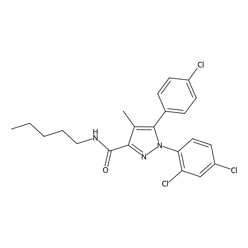 N-Pentyl-5-(4-chlorophenyl)-1-(2,4-dichlorophenyl)-4-methyl-1H-pyrazole-3-carboxamide