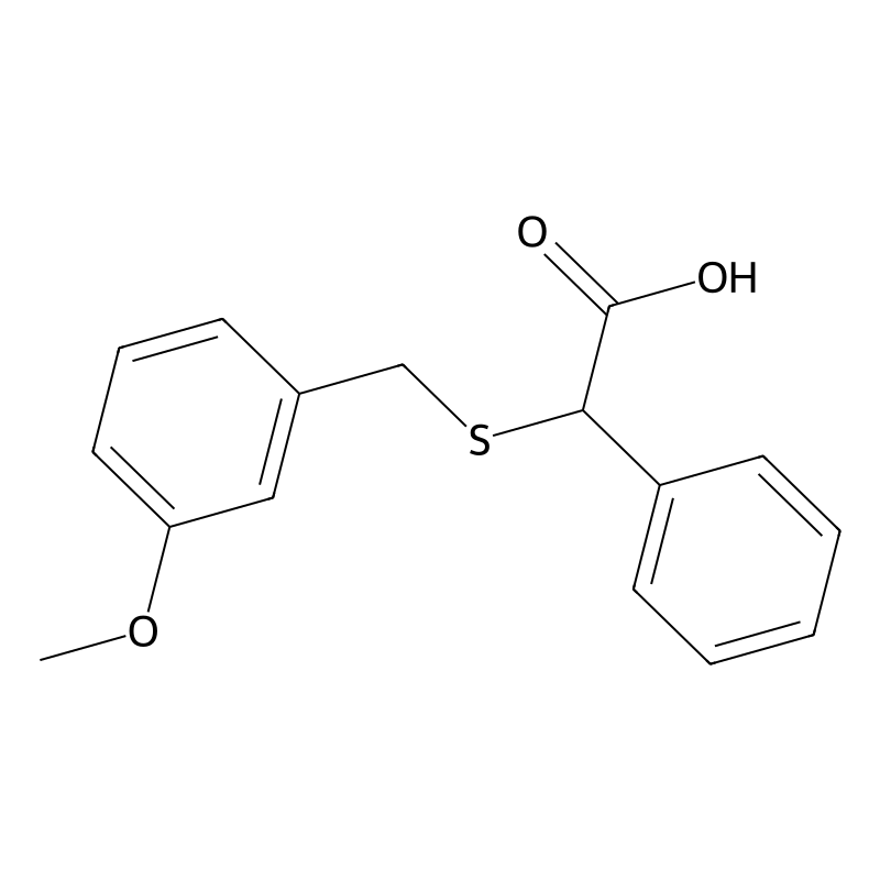 2-(3-Methoxybenzylthio)-2-phenylacetic acid