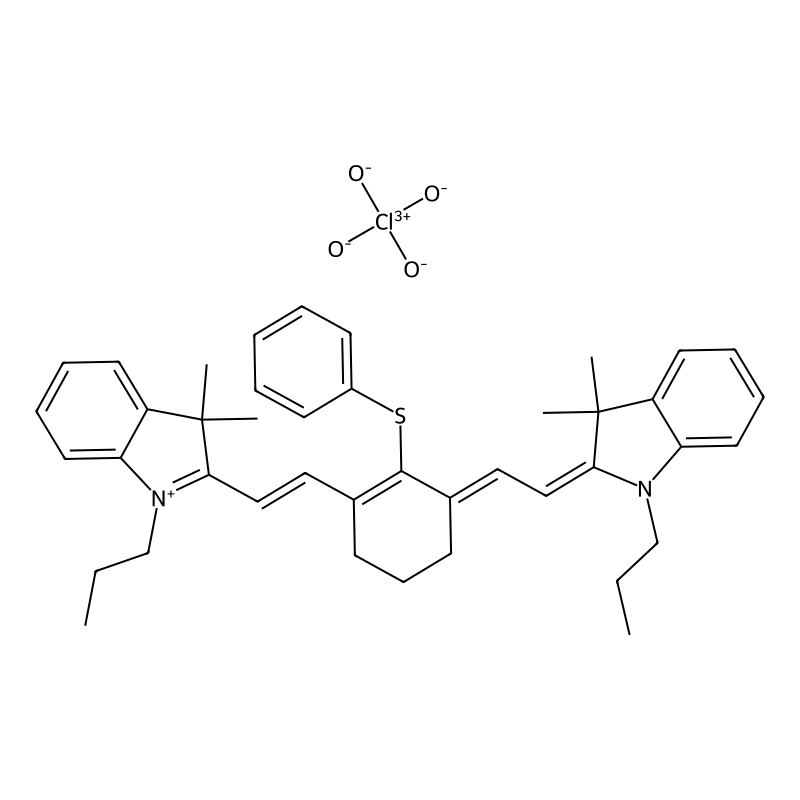 (2E)-2-[(2E)-2-[3-[(E)-2-(3,3-dimethyl-1-propylindol-1-ium-2-yl)ethenyl]-2-phenylsulfanylcyclohex-2-en-1-ylidene]ethylidene]-3,3-dimethyl-1-propylindole;perchlorate