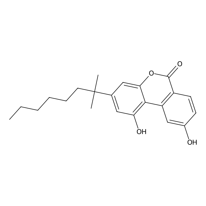 6H-Dibenzo(b,d)pyran-6-one, 3-(1,1-dimethylheptyl)-1,9-dihydroxy-