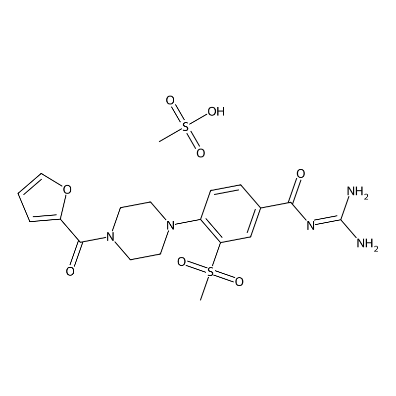 N-(diaminomethylidene)-4-[4-(furan-2-carbonyl)piperazin-1-yl]-3-methylsulfonylbenzamide;methanesulfonic acid