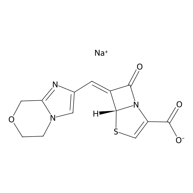 sodium;(5R,6Z)-6-(6,8-dihydro-5H-imidazo[2,1-c][1,4]oxazin-2-ylmethylidene)-7-oxo-4-thia-1-azabicyclo[3.2.0]hept-2-ene-2-carboxylate