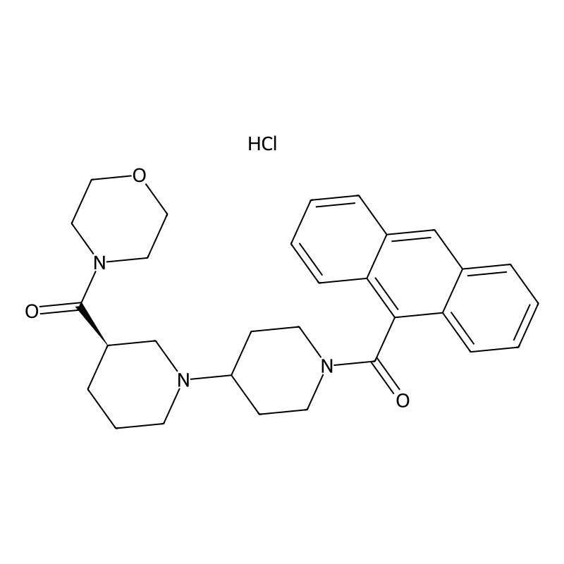 [(3R)-1-[1-(anthracene-9-carbonyl)piperidin-4-yl]piperidin-3-yl]-morpholin-4-ylmethanone;hydrochloride