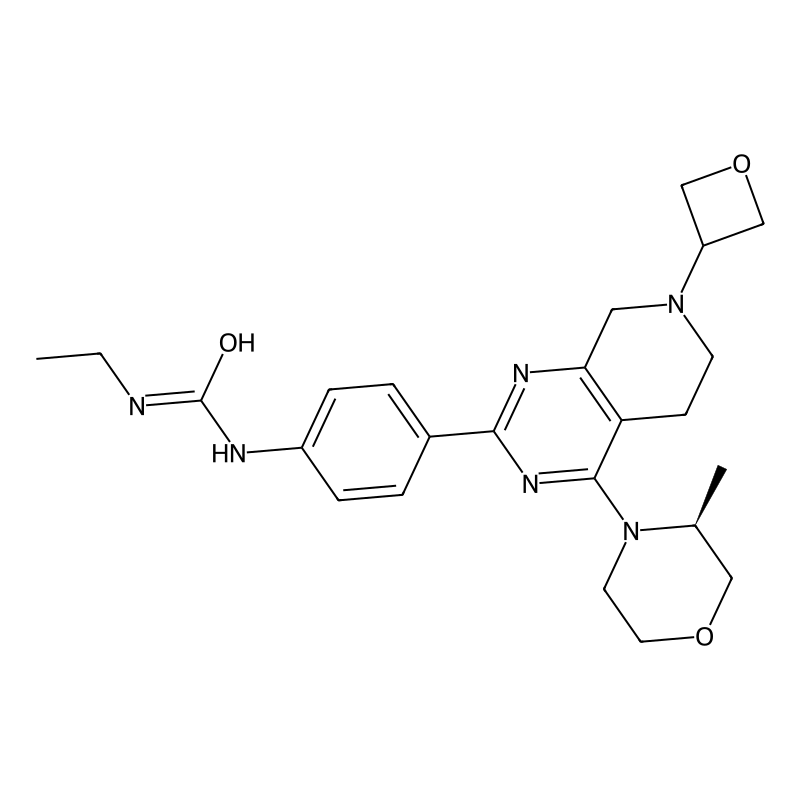 1-ethyl-3-[4-[4-[(3S)-3-methylmorpholin-4-yl]-7-(oxetan-3-yl)-6,8-dihydro-5H-pyrido[3,4-d]pyrimidin-2-yl]phenyl]urea