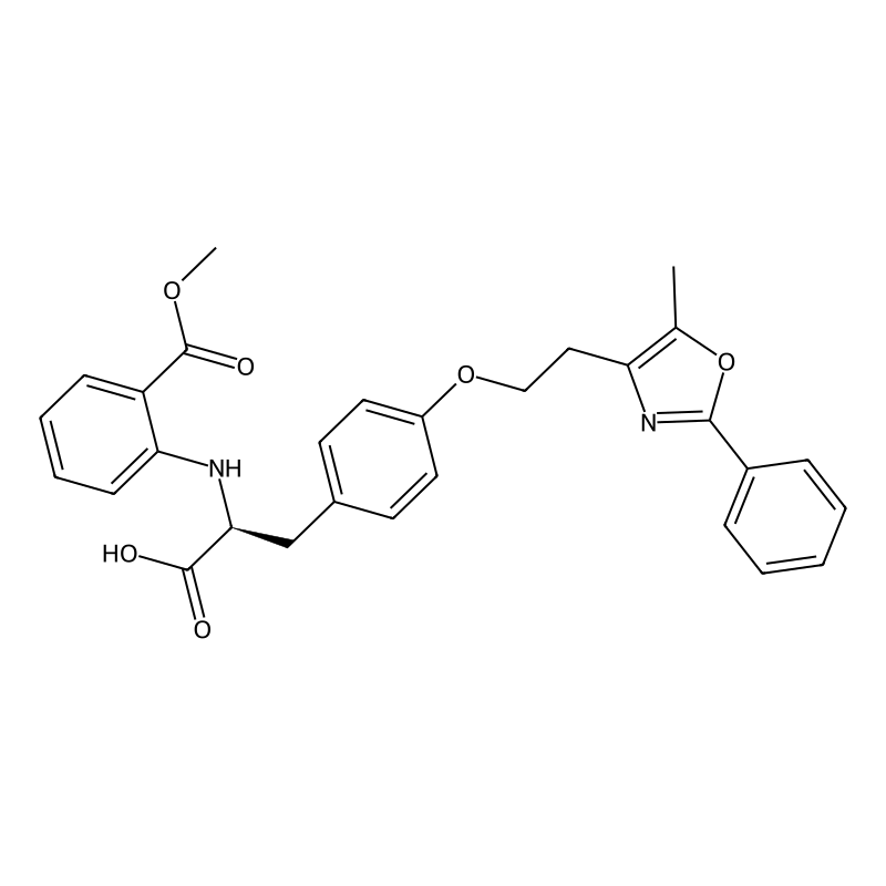 N-(2-(Methoxycarbonyl)phenyl]-O-[2-(5-methyl-2-phenyl-4-oxazolyl)ethyl)-L-tyrosine