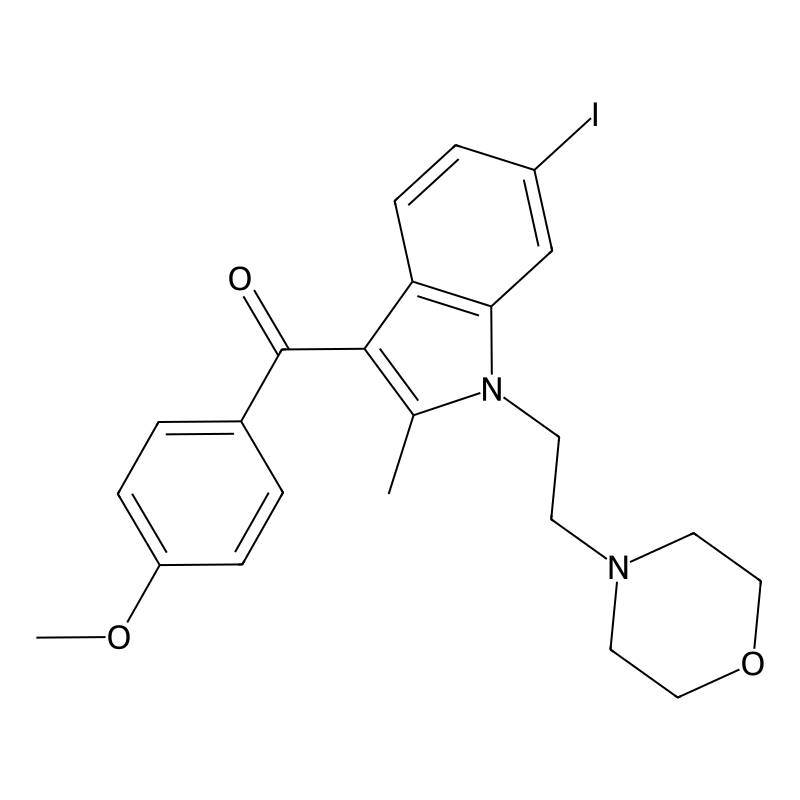 (6-iodo-2-methyl-1-(2-morpholinoethyl)-1H-indol-3-yl)(4-methoxyphenyl)methanone