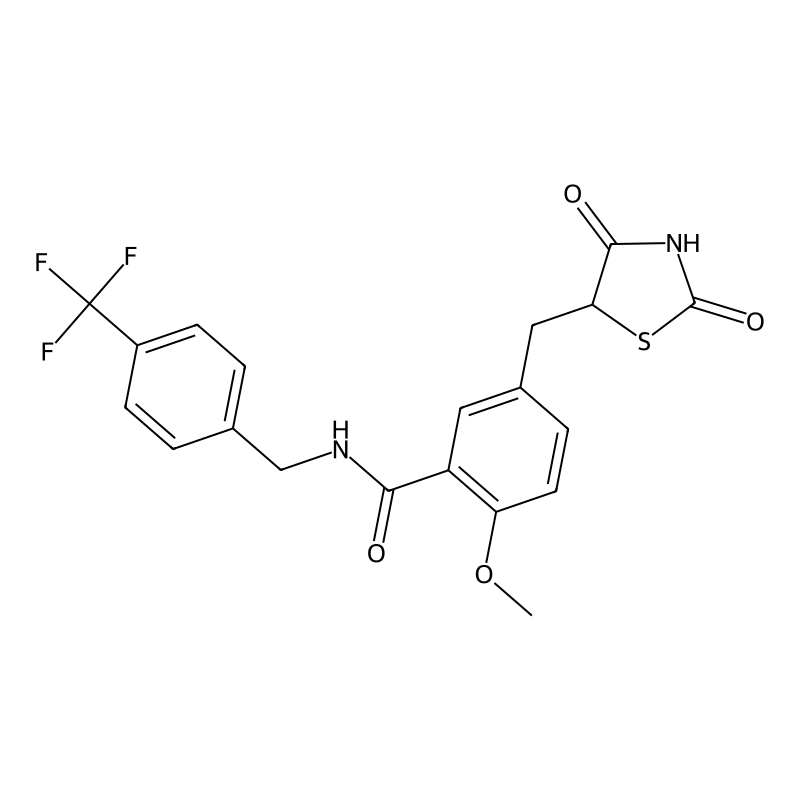 5-((2,4-Dioxo-5-thiazolidinyl)methyl)-2-methoxy-N-((4-(trifluoromethyl)phenyl)methyl)benzamide