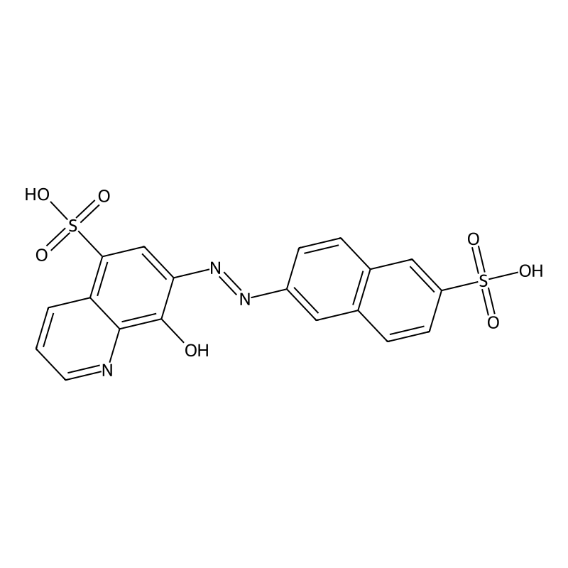 8-Hydroxy-7-(6-sulfo-naphthalen-2-ylazo)-quinoline-5-sulfonic acid