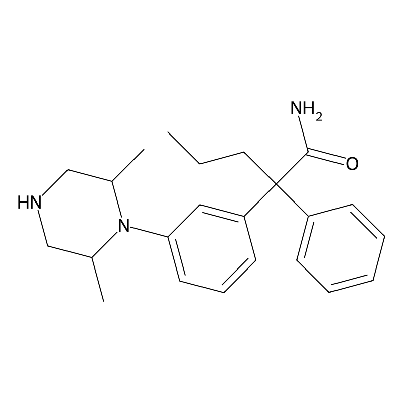 2-[3-(2,6-Dimethylpiperazin-1-yl)phenyl]-2-phenylpentanamide