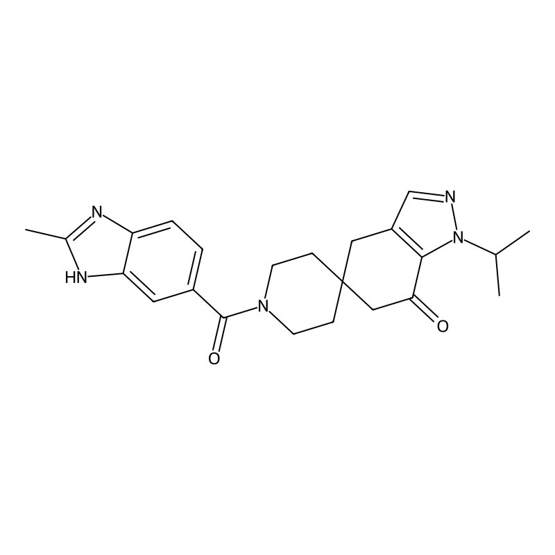 1'-(2-methyl-3H-benzimidazole-5-carbonyl)-1-propan-2-ylspiro[4,6-dihydroindazole-5,4'-piperidine]-7-one