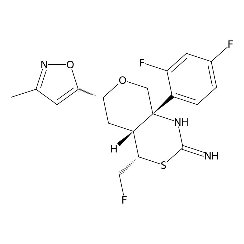 (4S,4aR,6R,8aS)-8a-(2,4-difluorophenyl)-4-(fluoromethyl)-6-(3-methyl-1,2-oxazol-5-yl)-4a,5,6,8-tetrahydro-4H-pyrano[3,4-d][1,3]thiazin-2-amine