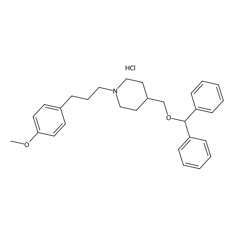 4-((Benzhydryloxy)methyl)-1-(3-(4-methoxyphenyl)propyl)piperidine hydrochloride