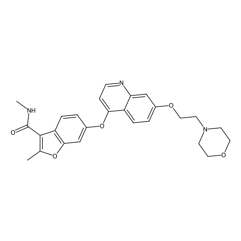 N,2-Dimethyl-6-{[7-(2-Morpholin-4-Ylethoxy)quinolin-4-Yl]oxy}-1-Benzofuran-3-Carboxamide