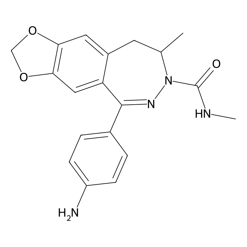 1-(4-Aminophenyl)-3-methylcarbamoyl-4-methyl-7,8-methylenedioxy-3,4-dihydro-5H-2,3-benzodiazepine