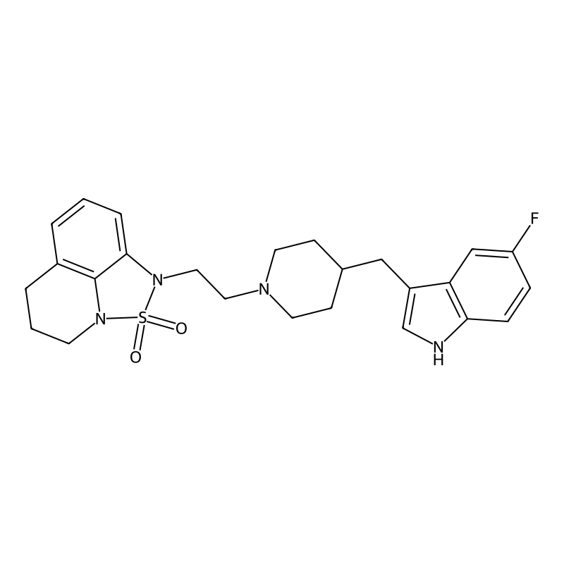 1-(2-(4-((5-Fluoro-1H-indol-3-yl)methyl)-1-piperidinyl)ethyl)-5,6-dihydro-1H,4H-1,2,5-thiadiazolo(4,3,2-ij)quinoline 2,2-dioxide