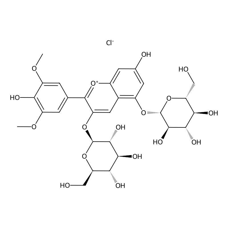 3,5-Bis(beta-D-glucopyranosyloxy)-7-hydroxy-2-(4-hydroxy-3,5-dimethoxyphenyl)-1-benzopyrylium chloride