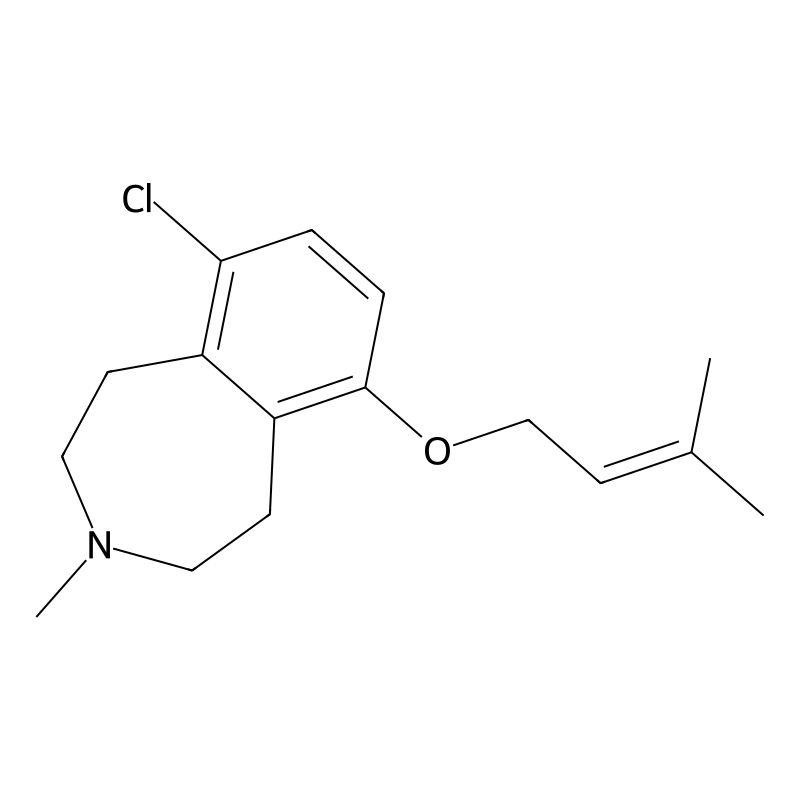 1H-3-Benzazepine, 6-chloro-2,3,4,5-tetrahydro-3-methyl-9-((3-methyl-2-butenyl)oxy)-