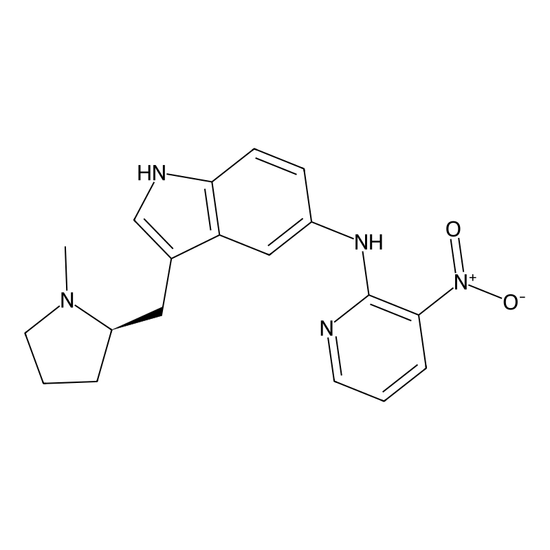 3-[[(2R)-1-methylpyrrolidin-2-yl]methyl]-N-(3-nitropyridin-2-yl)-1H-indol-5-amine