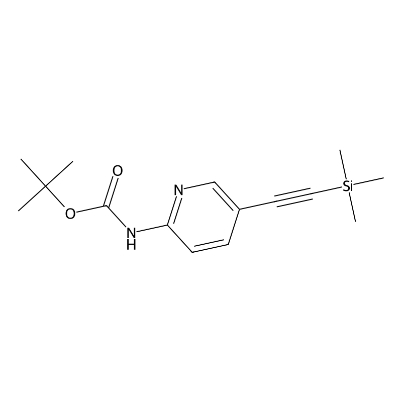 (5-Trimethylsilanylethynyl-pyridin-2-yl)-carbamic acid tert-butyl ester