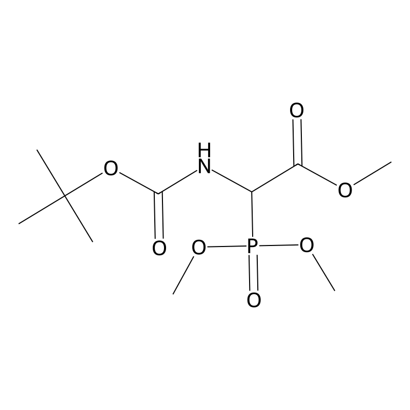 Methyl 2-((tert-butoxycarbonyl)amino)-2-(dimethoxyphosphoryl)acetate