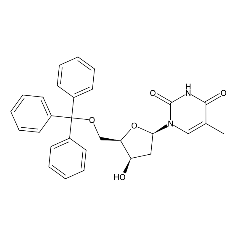 5'-O-Trityl-2'-deoxy-beta-D-lyxofuranosylthymine