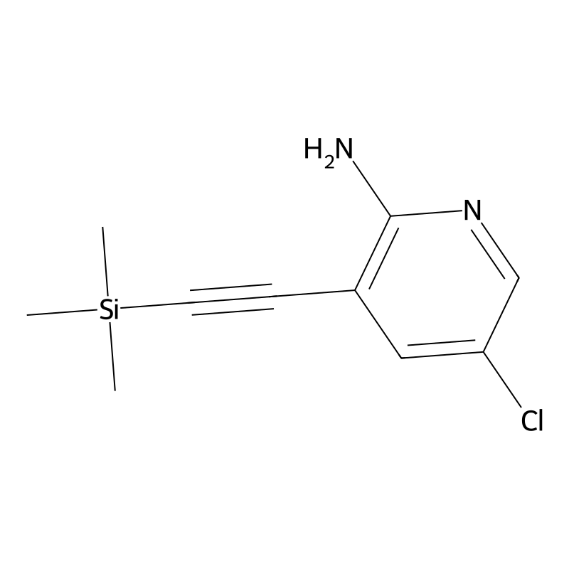 5-Chloro-3-((trimethylsilyl)ethynyl)pyridin-2-amine