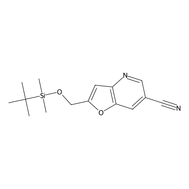 2-((tert-Butyldimethylsilyloxy)methyl)-furo[3,2-b]pyridine-6-carbonitrile