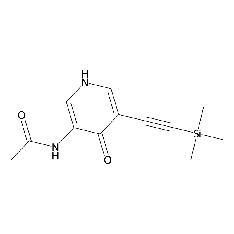 N-(4-Hydroxy-5-((trimethylsilyl)ethynyl)-pyridin-3-YL)acetamide