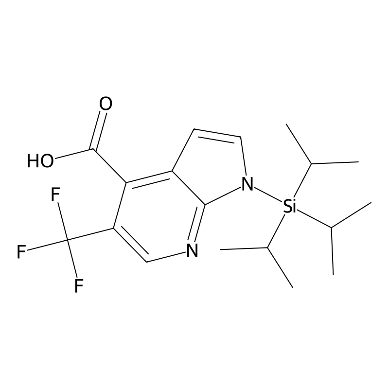 5-(Trifluoromethyl)-1-(triisopropylsilyl)-1H-pyrrolo[2,3-b]pyridine-4-carboxylic acid