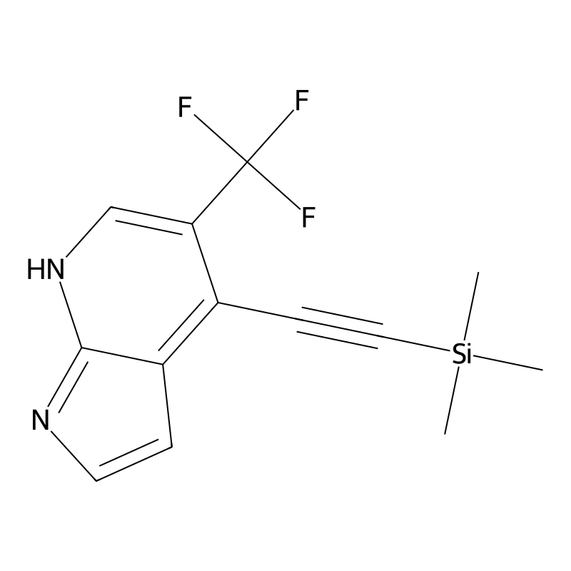 5-(Trifluoromethyl)-4-((trimethylsilyl)ethynyl)-1H-pyrrolo[2,3-b]pyridine