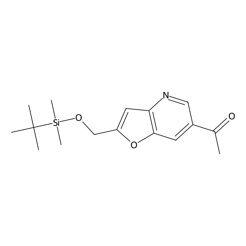 1-(2-((tert-Butyldimethylsilyloxy)methyl)-furo[3,2-b]pyridin-6-yl)ethanone