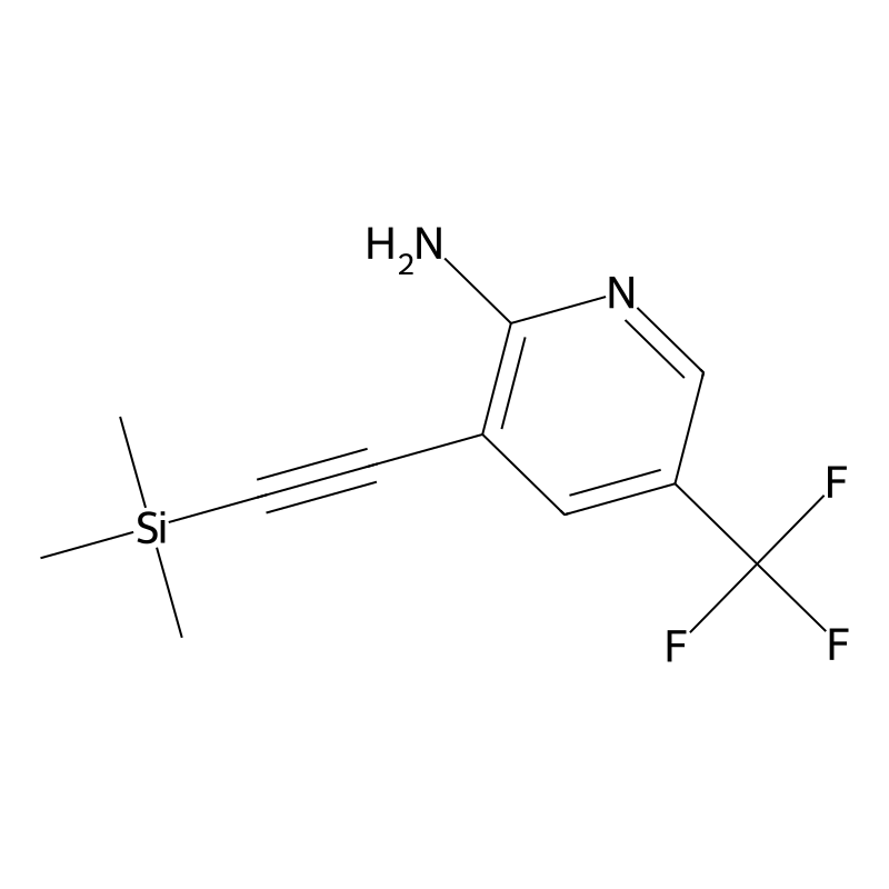 5-(Trifluoromethyl)-3-((trimethylsilyl)ethynyl)-pyridin-2-amine