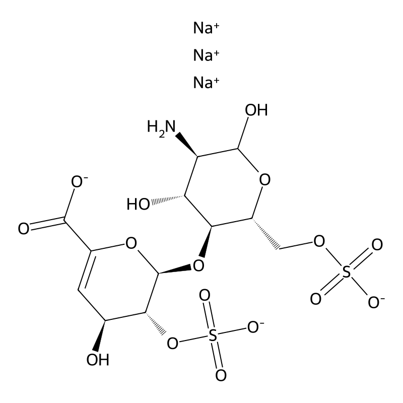 trisodium;(2R,3R,4S)-2-[(2R,3S,4R,5R)-5-amino-4,6-dihydroxy-2-(sulfonatooxymethyl)oxan-3-yl]oxy-4-hydroxy-3-sulfonatooxy-3,4-dihydro-2H-pyran-6-carboxylate