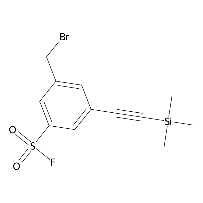 3-(Bromomethyl)-5-((trimethylsilyl)ethynyl)benzenesulfonyl fluoride