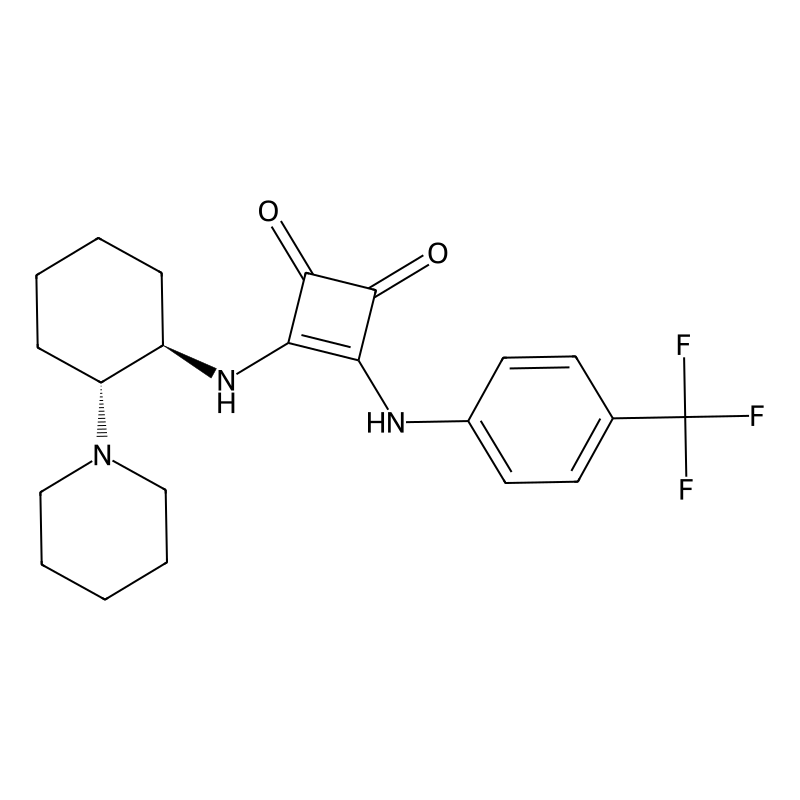 4-[[(1R,2R)-2-Piperidinocyclohexyl]amino]-3-[4-(trifluoromethyl)anilino]-3-cyclobutene-1,2-dione